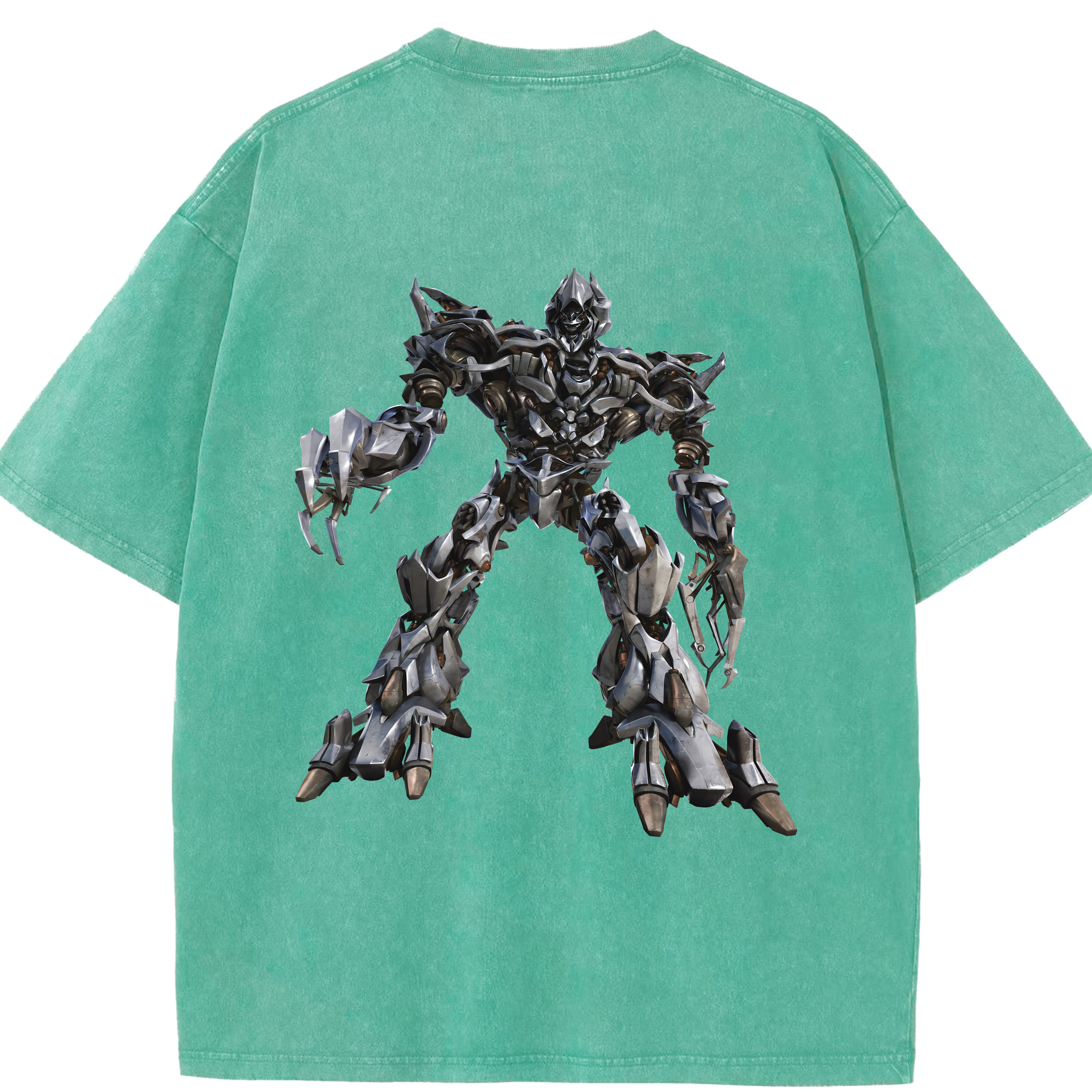 （画像用） Transformers トランスフォーマー 綿100% ヴィンテージ風 半袖Tシャツ（背面プリント）
